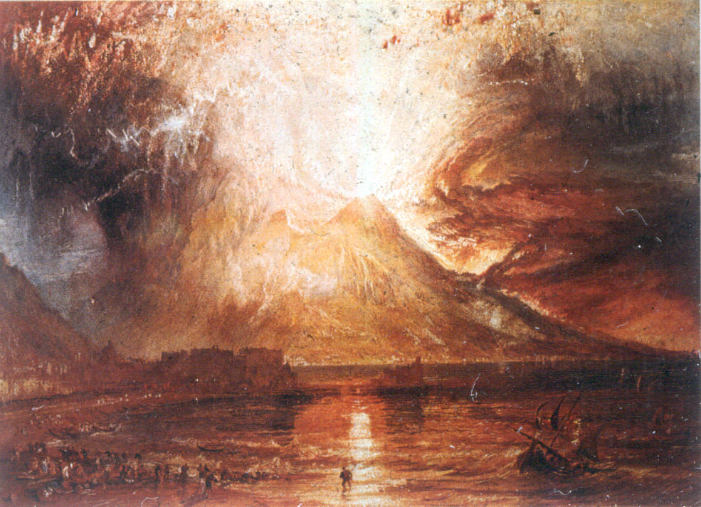 L’éruption du Vésuve william turner