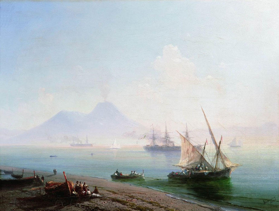 la baie de Naples au matin Ivan Aivazovsky